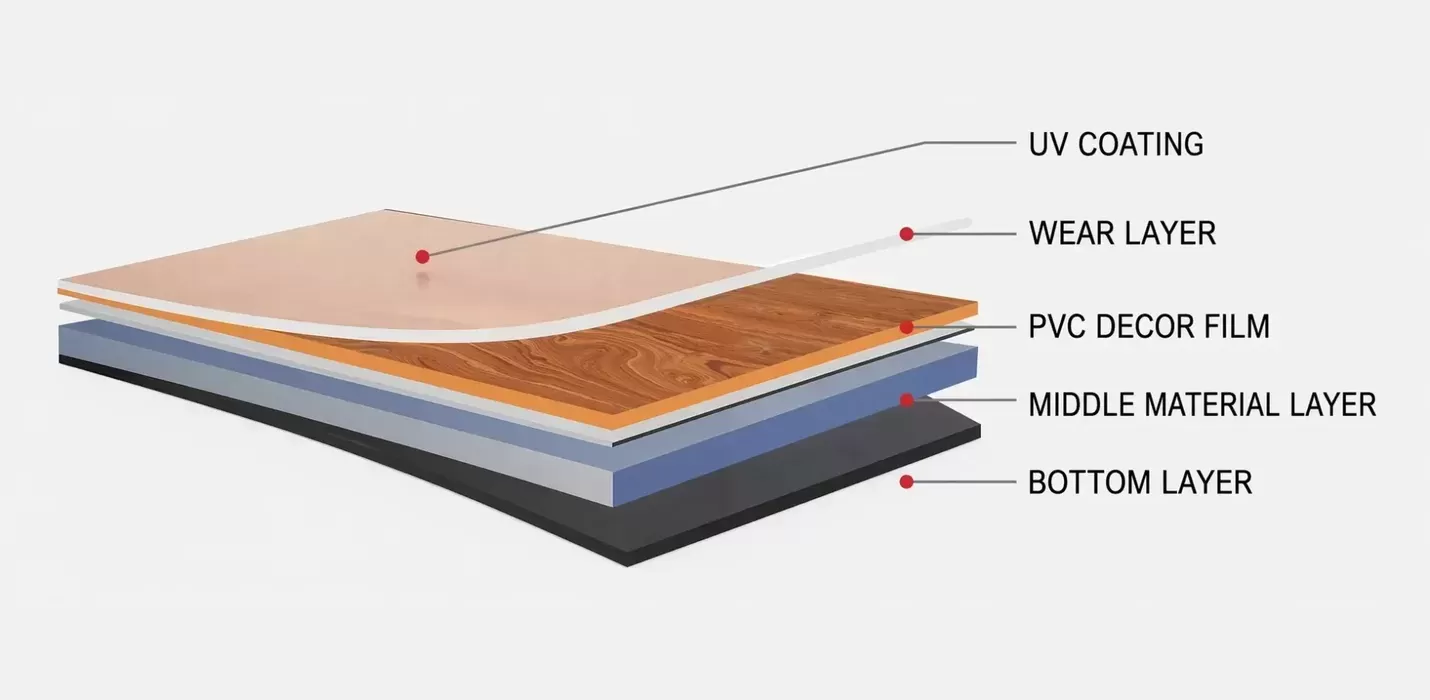 LVT flooring structure LVT flooring structure